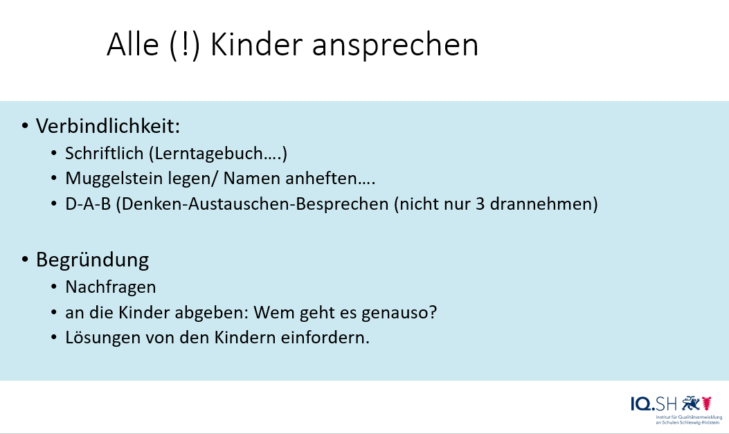alle ansprechen